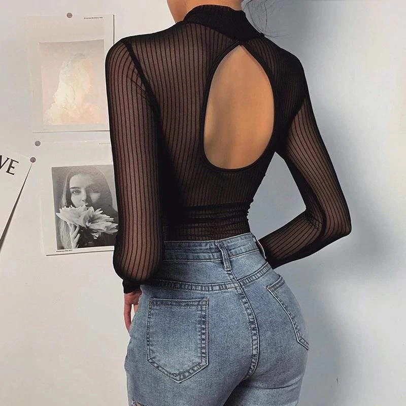 Midnight Pleaser Sexy Black Bodysuit 7 Midnight Pleaser Sexy Black Bodysuit - Image 7