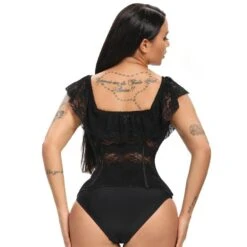Bella Off Shoulder Lace Corset -Gothic Clothing Store He51f8e3a6a6d4e29813689442669374eA