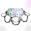 Holographic Chain & Rings Choker Necklace