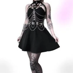 Hot Mess Body Chain Harness & Belt Set -Gothic Clothing Store HotMessBodychainHarnessBelt