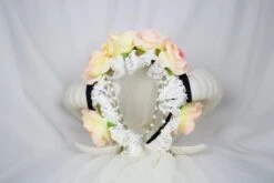 Gothic Horn Headdress And Optional Veil (white) -Gothic Clothing Store IMG 7363