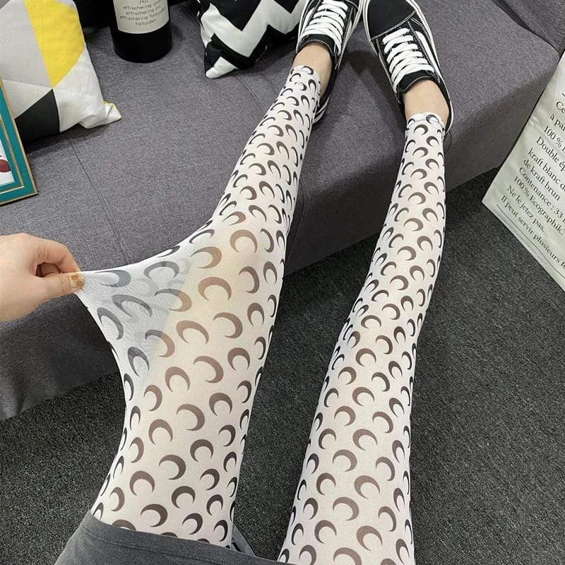 Moon Prints Silk Leggings 11 Moon Prints Silk Leggings - Image 11