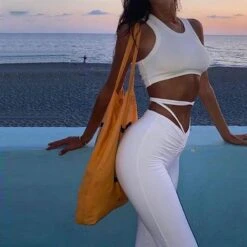 Knitted Fancy Pants 24 Knitted Fancy Pants -Gothic Clothing Store OrangeA 2020 fashion bandage women straight pants solid elastic high waist slim long trousers 2020 summer.jpg 640x640 1