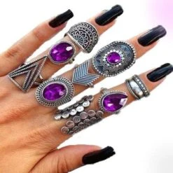 Pastel Gothic Ring Set