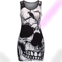 Raven Skull Vintage Dress