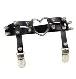 Sexy Heart Spiked Garter -Gothic Clothing Store ScreenShot2020 12 04at3.08.06PM