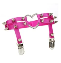 Sexy Heart Spiked Garter -Gothic Clothing Store ScreenShot2020 12 04at3.11.00PM