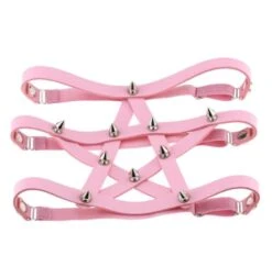 Gothic Studded Pentagram Harness -Gothic Clothing Store ScreenShot2020 12 04at3.21.36PM