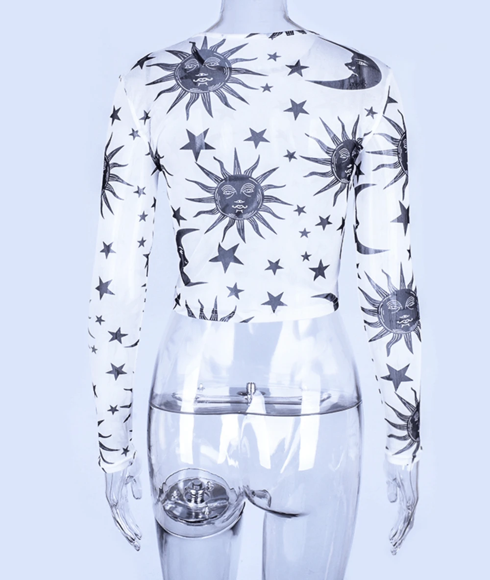 Gothic Sun Moon Mesh Top 8 Gothic Sun Moon Mesh Top - Image 8