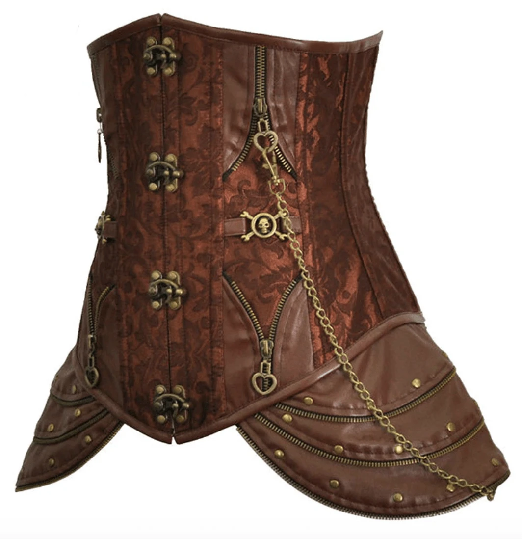 Hellebore Gothic Underbust Corset Steel Bone 7 Hellebore Gothic Underbust Corset Steel Bone - Image 7