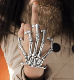 Hand Skeleton Bracelet -Gothic Clothing Store Screen Shot 2019 04 25 at 1.13.57 PM