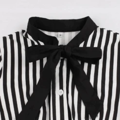Asher Vintage Stripe Dress -Gothic Clothing Store Screen Shot 2019 05 04 at 11.48.03 AM