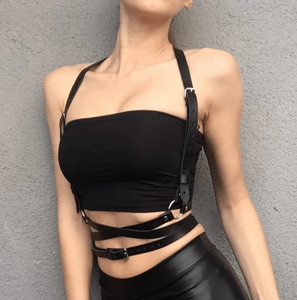 Goth Body Bondage Harness 2 Goth Body Bondage Harness - Image 2