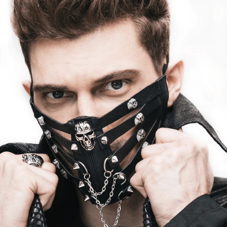 Skull Cage Leather Mask 3 Skull Cage Leather Mask - Image 3