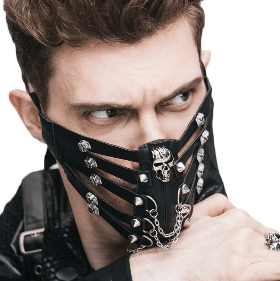 Skull Cage Leather Mask 4 Skull Cage Leather Mask - Image 4