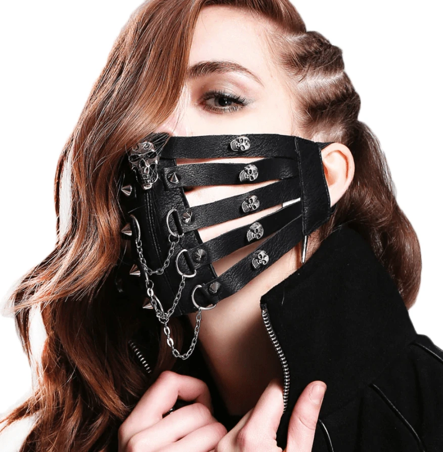 Skull Cage Leather Mask 5 Skull Cage Leather Mask - Image 5