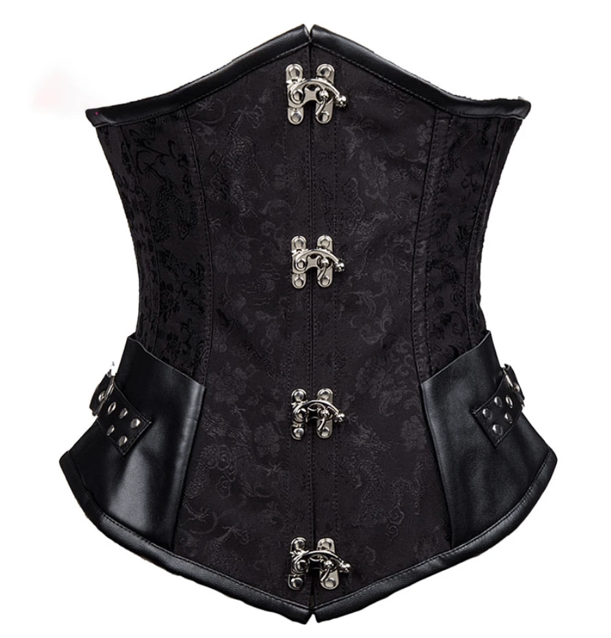 Gothic Underbust Corset Steel Bone 3 Gothic Underbust Corset Steel Bone - Image 3
