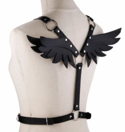 Gothic Wings Leather Harness Bondage 17 Gothic Wings Leather Harness Bondage -Gothic Clothing Store Screen Shot 2019 07 09 at 4.03.06 PM