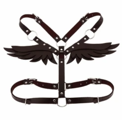 Gothic Wings Leather Harness Bondage 24 Gothic Wings Leather Harness Bondage -Gothic Clothing Store Screen Shot 2019 07 09 at 4.04.38 PM