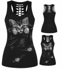 Kitty Addiction Tank Top -Gothic Clothing Store Screen Shot 2019 08 17 at 9.02.37 PM