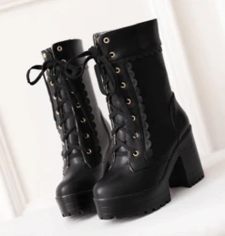 Lolita High-Heel Boots