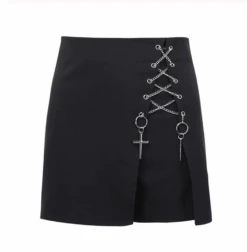Cross High Waist Casual Shorts -Gothic Clothing Store Screen Shot 2019 09 20 at 11.05.34 AM