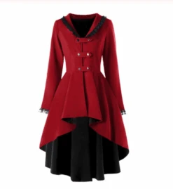 Salem's Secret Lace Up Coat -Gothic Clothing Store Screen Shot 2019 10 23 at 10.33.13 AM