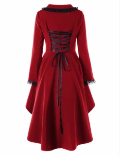 Salem's Secret Lace Up Coat -Gothic Clothing Store Screen Shot 2019 10 23 at 10.33.36 AM