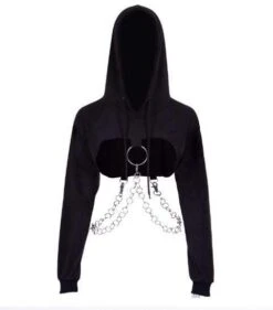 Gothic O-ring And Chain Crop Hoodie 10 Gothic O-ring And Chain Crop Hoodie -Gothic Clothing Store Screenshot 11 3275511c 1931 4fcf ad75 382f8af9da29