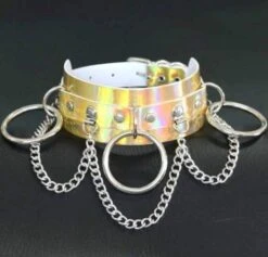 Holographic Chain & Rings Choker Necklace -Gothic Clothing Store Screenshot 17 3ac1b836 4296 4097 a88c 9aeeaf352e23