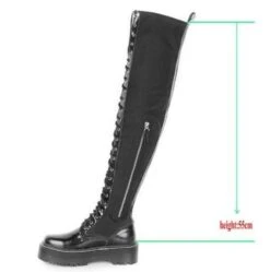 ELECTRA Black Lace Up Over The Knee Boots -Gothic Clothing Store Screenshot 35 0b7d3cbd 58d6 423f 829b 741f5afe3a5a
