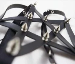 Gothic Studded Pentagram Harness -Gothic Clothing Store Screenshot 37