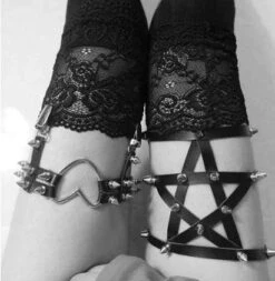 Gothic Studded Pentagram Harness -Gothic Clothing Store Screenshot 38