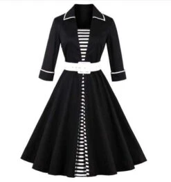 Patchwork Belt Vintage Dress Plus Size -Gothic Clothing Store Screenshot 3 81e29c21 6f51 4e65 bdb3 86b97495fb2f