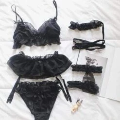 Gothic Lolita Kawaii Ruffles Lingerie Set -Gothic Clothing Store Screenshot 483