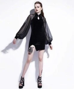 Ancestral Curse Short Dress -Gothic Clothing Store Screenshot 4 311ab9f2 1e26 43dc b5eb 9f06566d8ef2