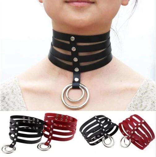 Gothic Bondage Choker 4 Gothic Bondage Choker - Image 4