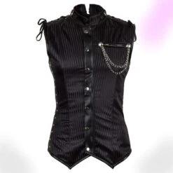 Striped Collar Steampunk Corset (Men)
