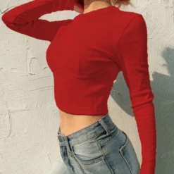 Gothic Hollow Crop Top -Gothic Clothing Store Tops4