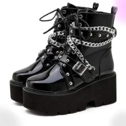 Tormented Gothic Chain Boots