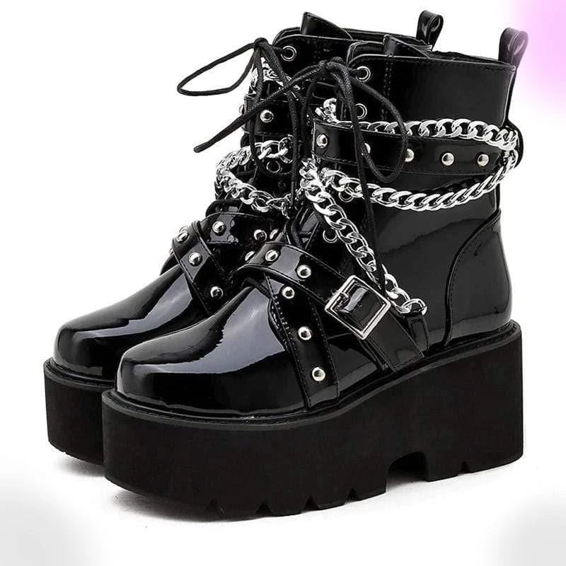 Tormented Gothic Chain Boots 1 Tormented Gothic Chain Boots