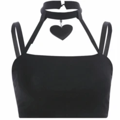 Black Heart Choker Top -Gothic Clothing Store Untitled design 17