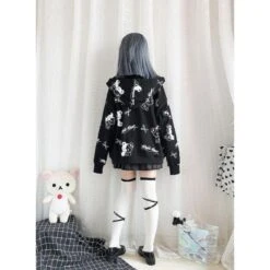 Dark Bear Kawaii Hoodie -Gothic Clothing Store Untitleddesign 2021 04 06T185041.122