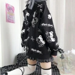 Dark Bear Kawaii Hoodie -Gothic Clothing Store Untitleddesign 2021 04 06T185221.105