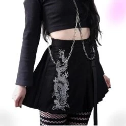 Vintage Black Gothic Skirt