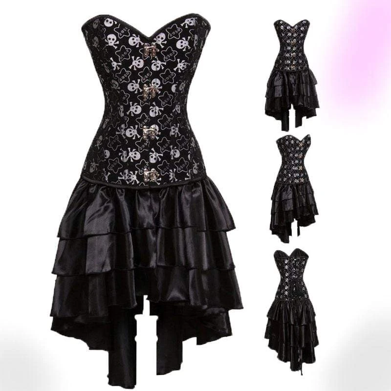 White Pirate Steel Boned Corset 1 White Pirate Steel Boned Corset