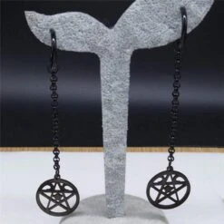 Wicca Star Lock Earrings