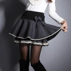 Bowknot Tutu Punk Skirt 17 Bowknot Tutu Punk Skirt -Gothic Clothing Store Zuolunouba Falda el stica 2020 para mujer minifalda con lazo Floral Falda corta de encaje para.jpg 640x640 1