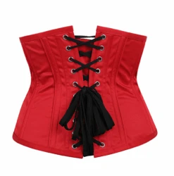 Red Embroidery Flower Corset -Gothic Clothing Store a1