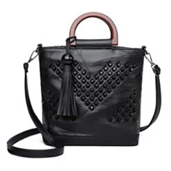 Ladies Black Rivet Bag -Gothic Clothing Store bag3 2957d6b6 92bc 405a a73b f689eab5bfc3